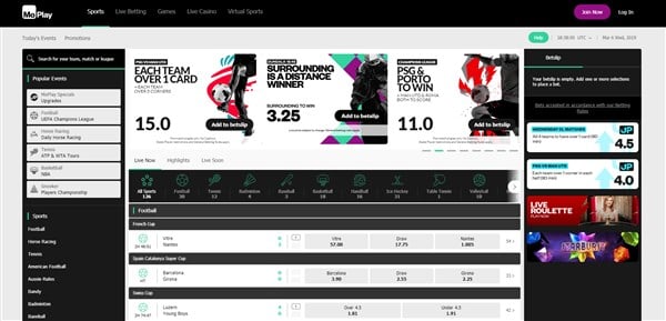 Moplay sports home